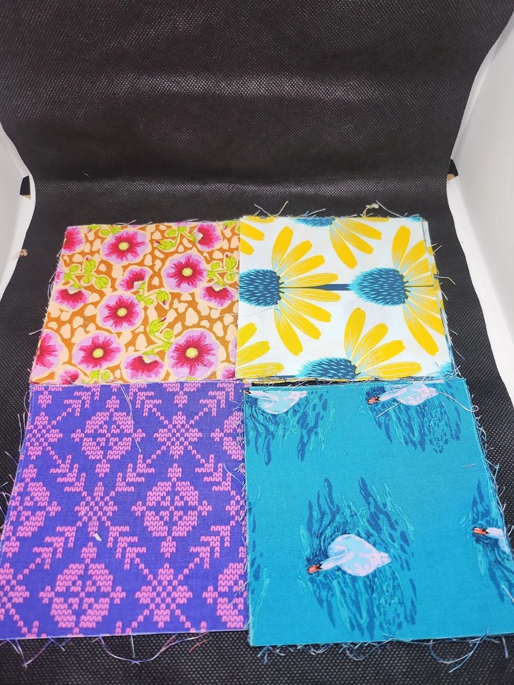 Kids Floral & Patterned Cotton Shorts - Teal, Yellow, Pink